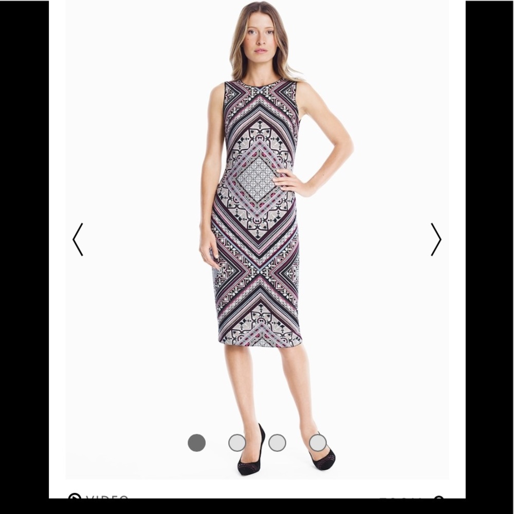 WHBM Reversible Sleeveless Knit Sheet Dress
